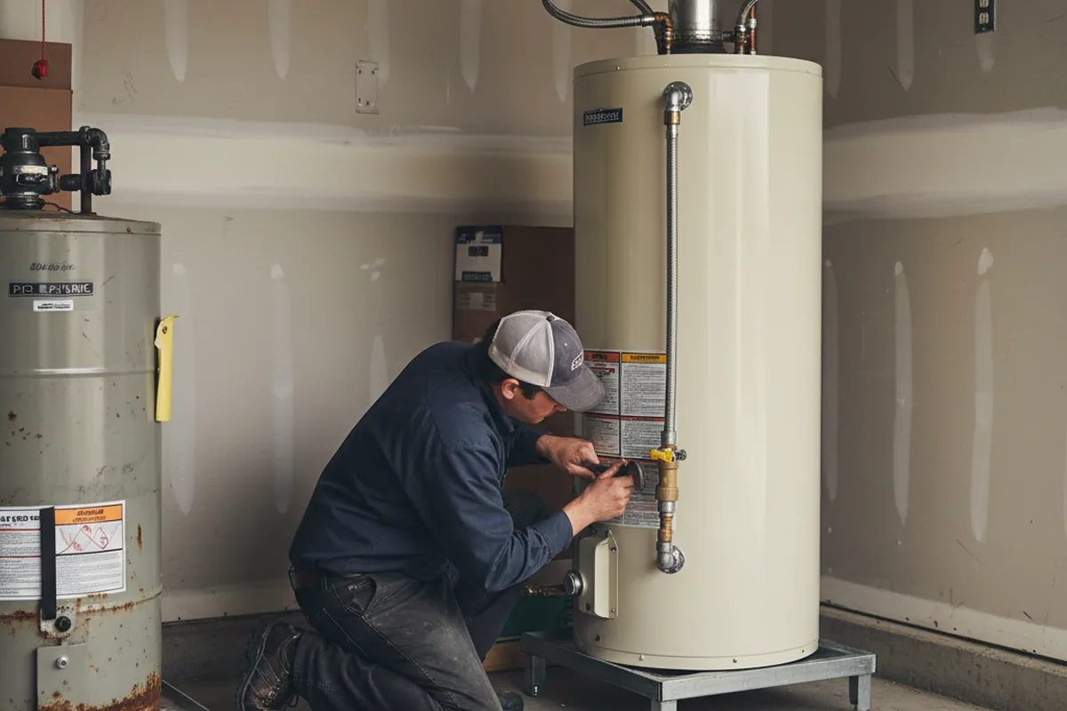 Water heater and shutoff valve replacement in Creswell